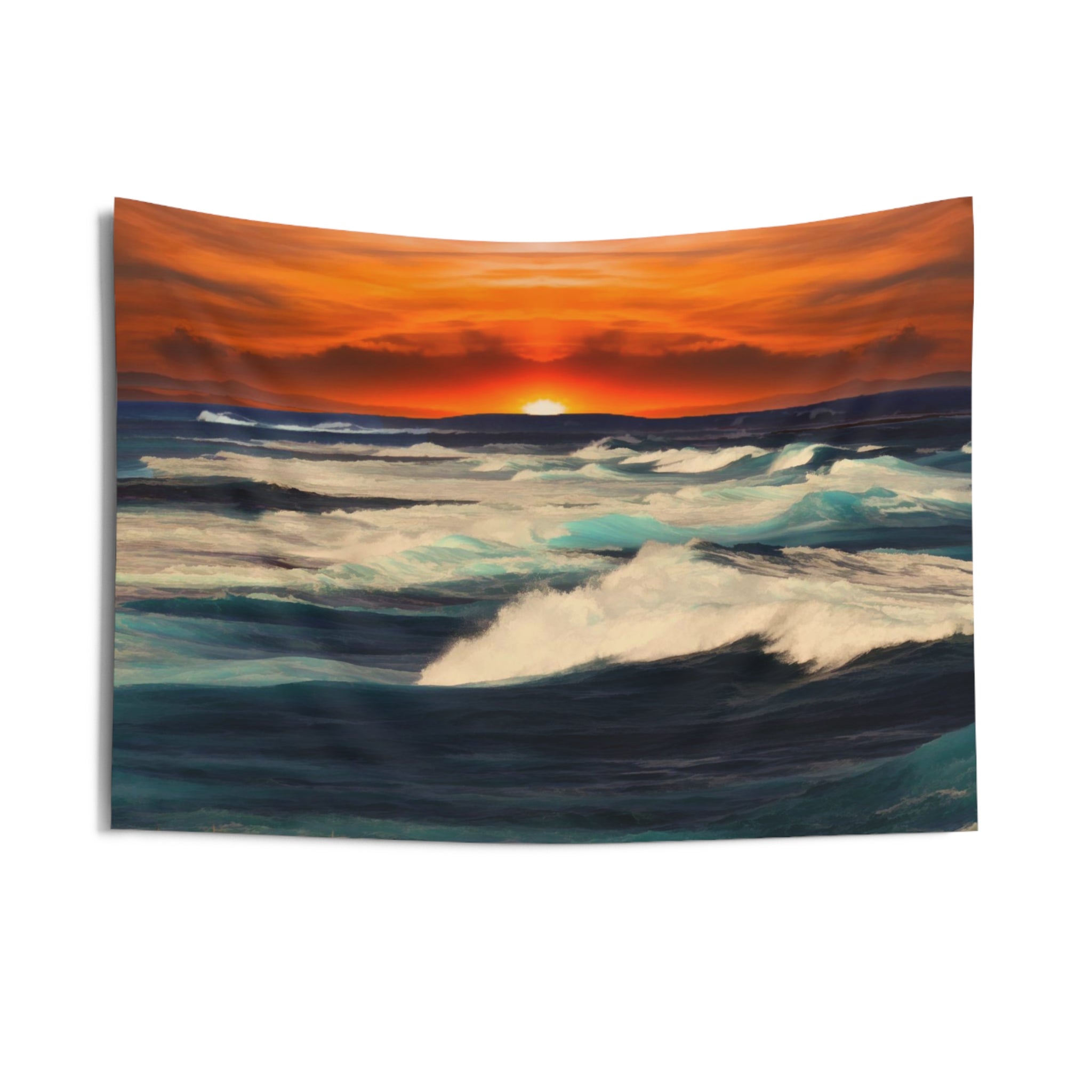 Sunrise Blue Lake Tapestry-2