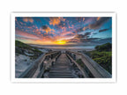 Walkway To Beach Canvas Painting Art Print-8