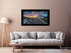 Walkway To Beach Canvas Painting Art Print-2