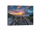 Walkway To Beach Canvas Painting Art Print-3
